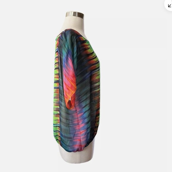 Vince Camuto Sheer Tie Dye Top Size L D Sheer Tie Dye Top Size 3X NEW WITH TAG! - Picture 4 of 7